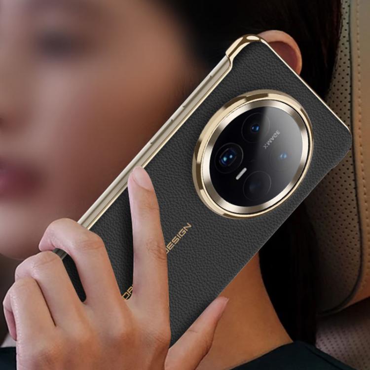 For Huawei Mate 70 Pro GKK Borderless Electroplated Leather Magsafe Phone Case(Obsidian Black)