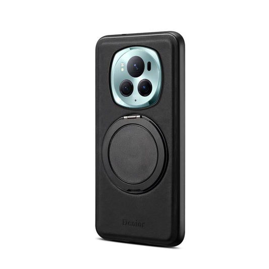 Pour l'étui de téléphone Honor Magic6 Pro Denior A14 Skin Feel avec support rotatif MagSafe (noir)