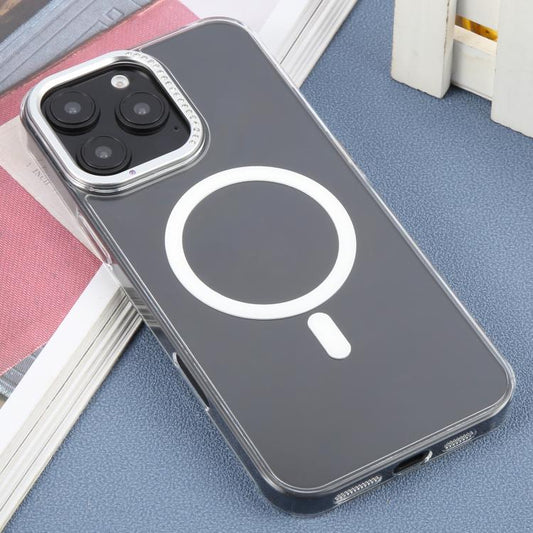 For iPhone 16 Pro Max DFANS DESIGN Metal Lens Frame MagSafe Phone Case(Transparent)