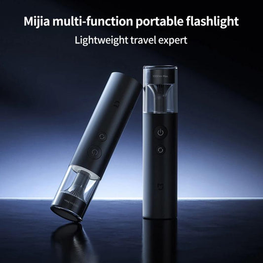 Original Xiaomi Mijia Multifunctional Portable Flashlight 1000LM IP65 Protection(Metal Grey)