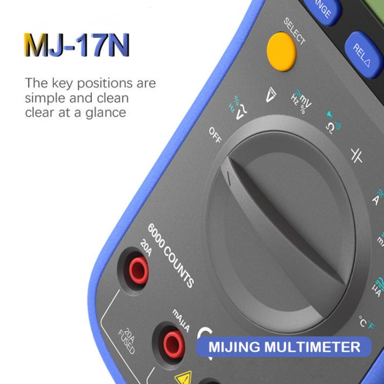 Mijing MJ-17N Auto Range LCD Display True-RMS High-precision Digital Multimeter