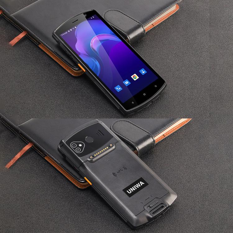 UNIWA V7S PDA Barcode Scanner Rugged Phone, 4GB+64GB, 5.7 inch Android 12 Mediatek MT6762 Octa Core, NFC, Network: 4G, Plug:US Plug(Black)
