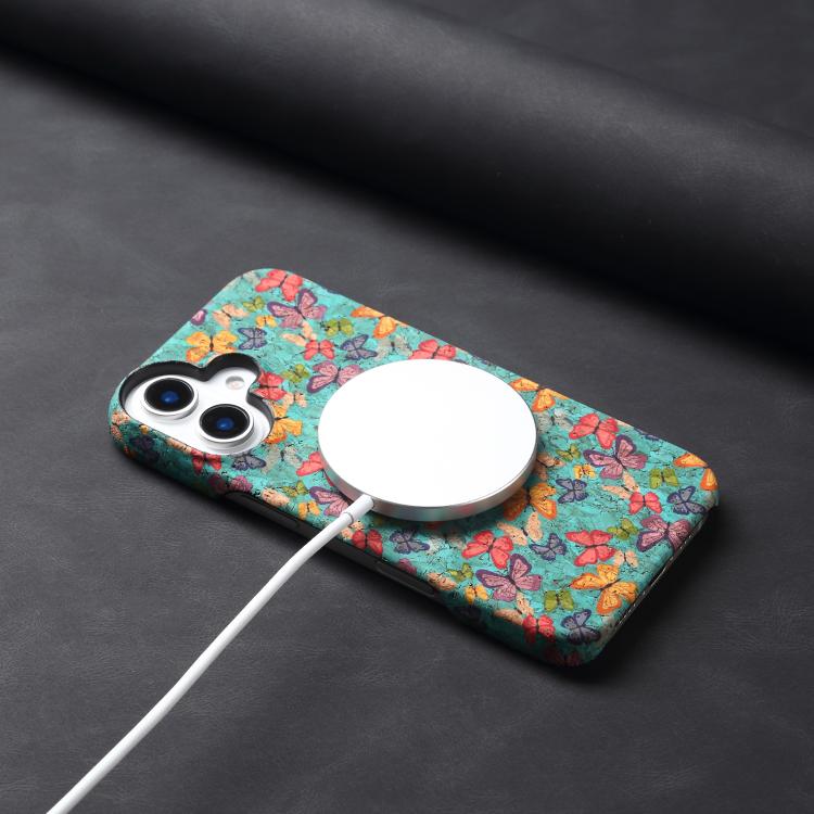 For iPhone 16 Plus Denior A16 Flower Language Series MagSafe PC Phone Case(Butterflies)