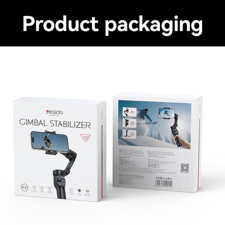 Yesido SF27 3 Axis Handheld Shooting Stabilizer(Black)