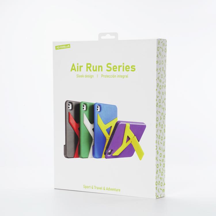 For iPad Air 11 2024 / 2025 / 2026 YOYOISLES Air Rum Series EVA Tablet Case(Purple Yellow)