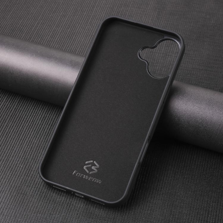 For iPhone 16 Forwenw F5 Series Integrated Card Bag Phone Case(Blue)