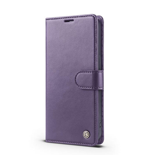 Pour iPhone 12 mini Étui de téléphone en cuir RFID Forwenw série F6 (violet)