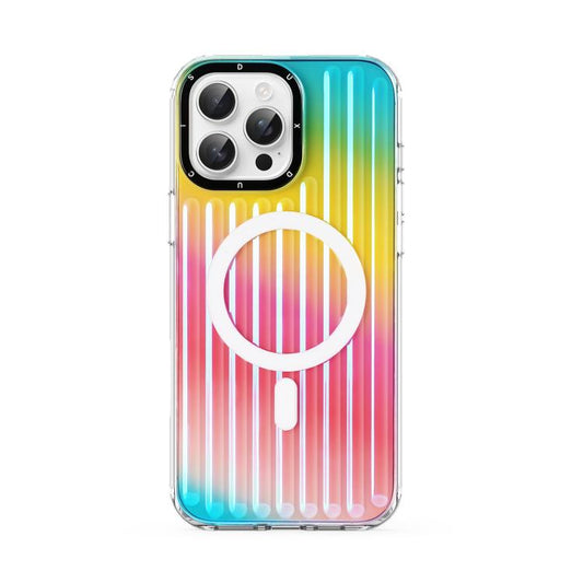 For iPhone 16 Pro DUX DUCIS ZEST Series Colorful Gradient MagSafe Magnetic Phone Case(Gradient Rainbow)