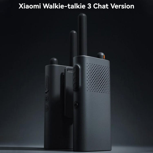 Original Xiaomi Walkie Talkie 3 Chat Version Support 1-5km Intercom Distance, APP Writing Frequency(Dark Gray)