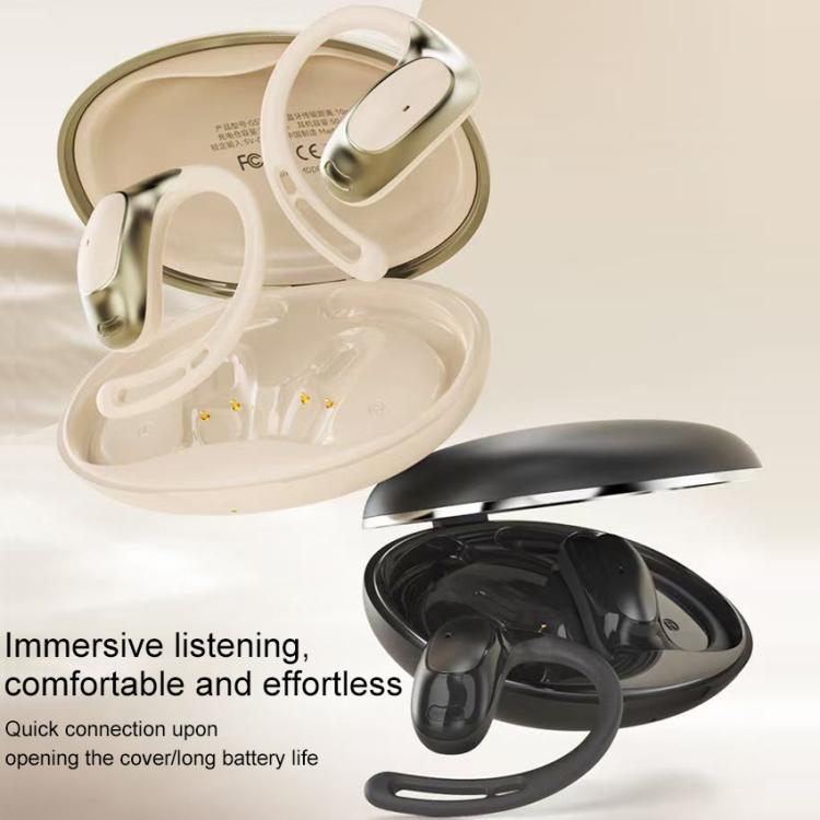 ZGA GS22 Pebble Open Wireless Bluetooth Earphone(Black)