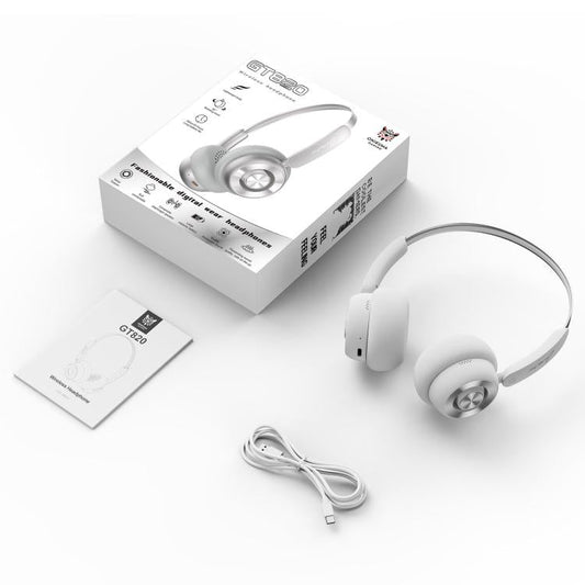 Casque Bluetooth sans fil supra-auriculaire ONIKUMA GT820 (argent)