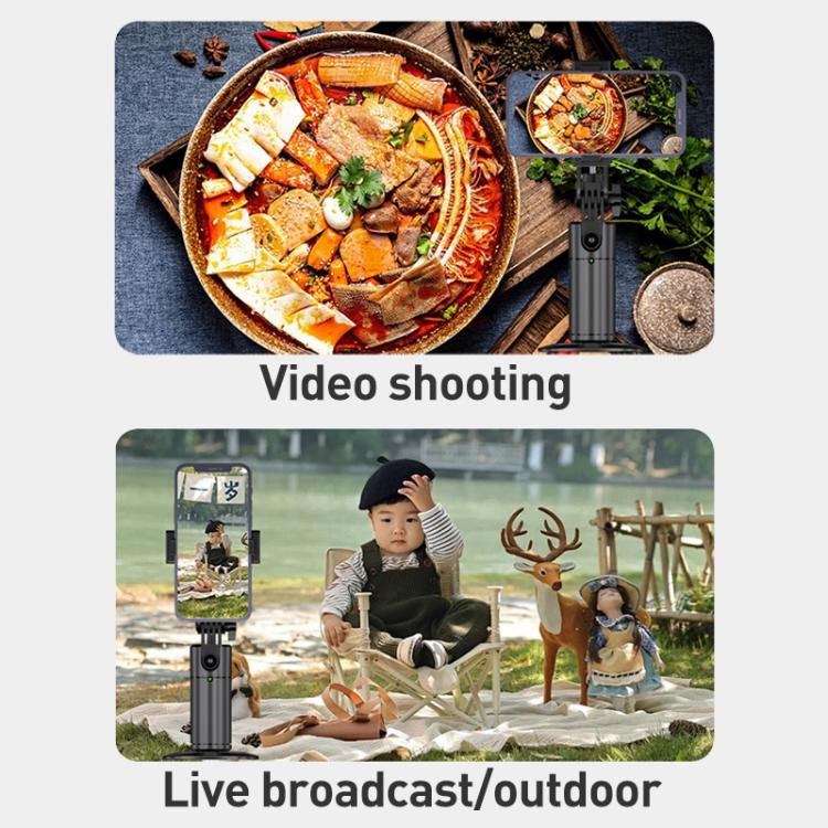 FUNSNAP Q1 Desktop 360 Degree Al Smart Face Tracking PTZ Bracket(Black)