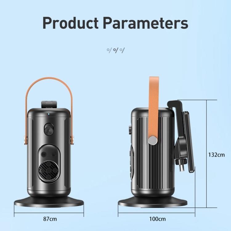 FUNSNAP Q04 Desktop Al Smart Instant Tracking PTZ Bracket(Black)