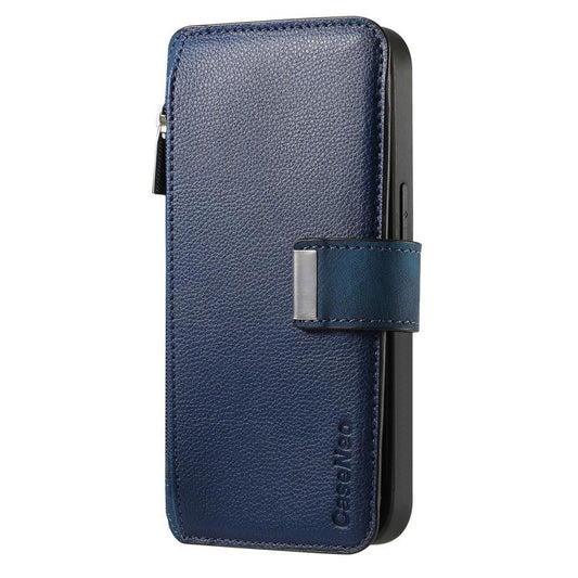 For Huawei nova 13 / 12 CaseNeo MagSafe RFID Anti-theft Zipper Wallet Retro Leather Phone Case(Blue)