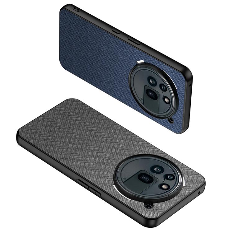 For Nothing Phone 3a Pro GKK Skin Feel Leather Nylon Phone Case(Blue)