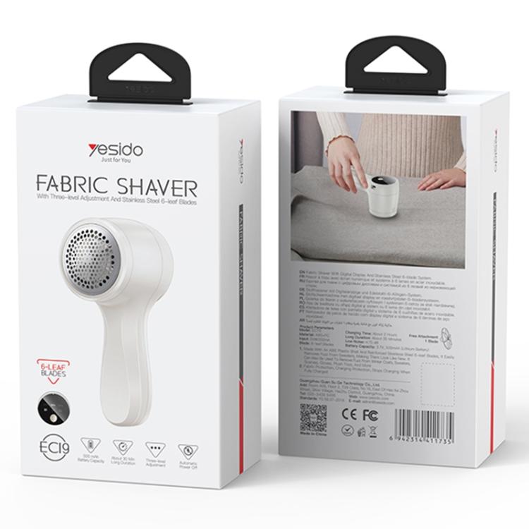 Yesido EC19 Smart Digital Display Single Head Hair Ball Trimmer(Beige)