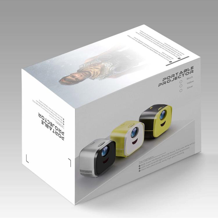 VIVIBRIGHT L1 Basic 480x240P 60ANSI LCD + LED Smart Projector, UK Plug(Black)