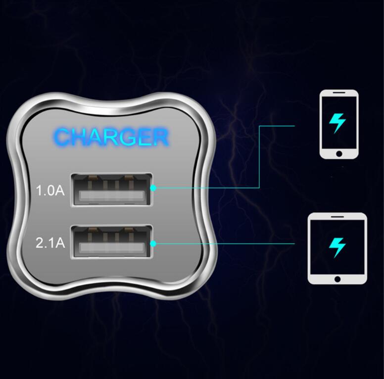 Chargeur USB 2 ports UE/US 5V 2.1A Adaptateur mural Chargeur de téléphone portable pour Samsung s9 Xiaomi Tablette Recharge USB portable pour téléphone