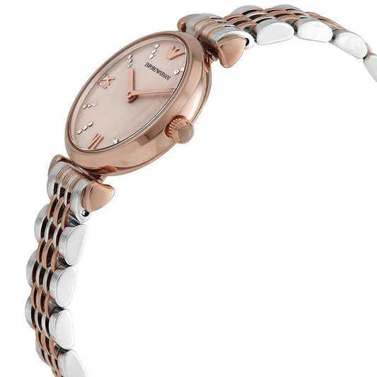 Montre bicolore Emporio Armani AR11223 Gianni T-Bar pour femme