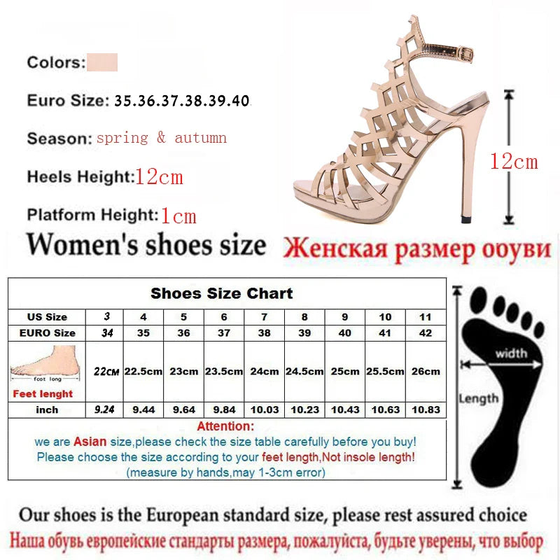 Bottes Chelsea Dorées à Talons Hauts Creux d'Été Nouveauté 2024 Chaussures Femme Sexy Bottines pour Dames à Boucle en PU Tendance