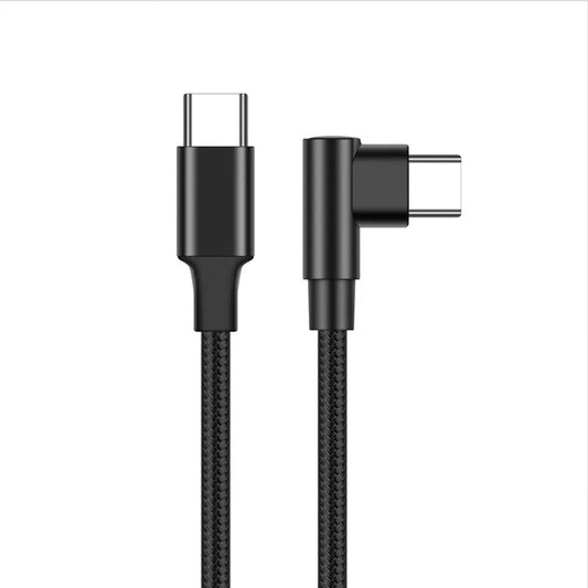 90 Degree Elbow Type-c Cables 20V 3A 60W PD Fast Charging Type C To Type C Male to Male USB Type-C Devices 0.2m 1m 2m 3m