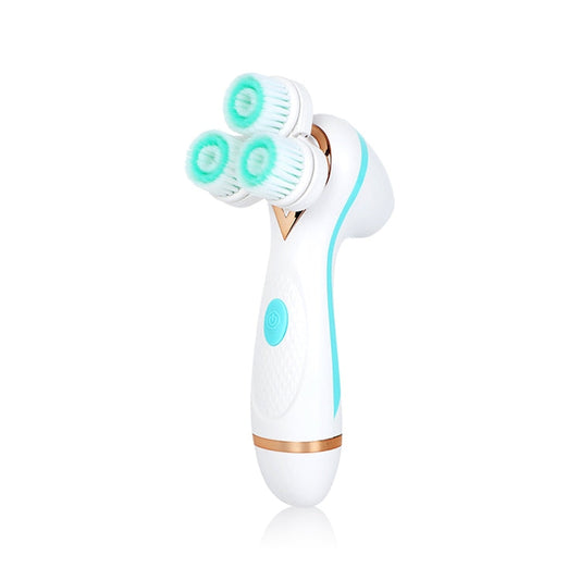 CNaier AE-878 Nettoyant Visage Électrique en Silicone Rechargeable USB pour Soin de la Peau (Bleu)