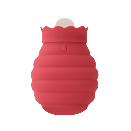 Original Xiaomi Youpin Jotun Judy Warm Water Bag Silicone Hot Water Bag Small Size:15x10x5.8cm(Red)