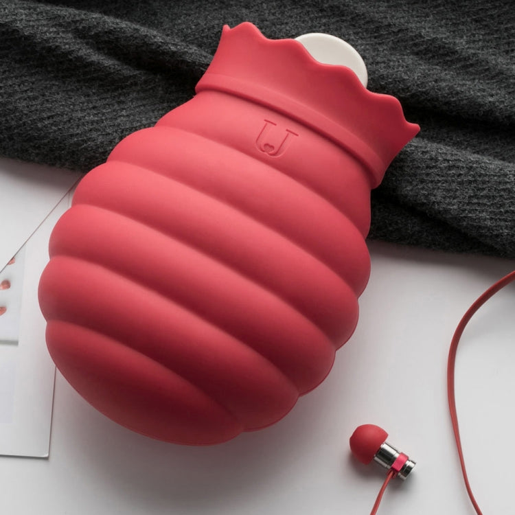 Original Xiaomi Youpin Jotun Judy Warm Water Bag Silicone Hot Water Bag Small Size:15x10x5.8cm(Red)