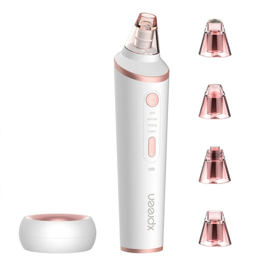 XPREEN XPRE037 Wireless Charging Multi-function Blackhead Extractor Pore Cleanser with Four Probes & LED Lighting Function(White)