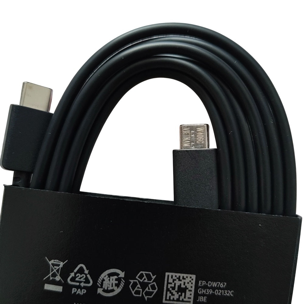 Samsung USB-C to USB-C 3A Black Cable (EP-DW767JBE) - 1.8m