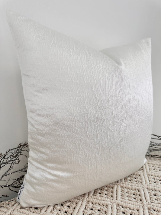 The Couture Cushion - The White Laurent - Style No. 39