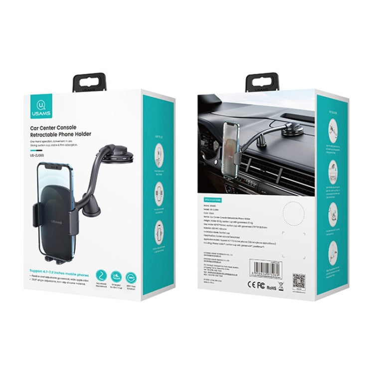 USAMS US-ZJ065 Car Center Console Windshield Mobile Phone Holder