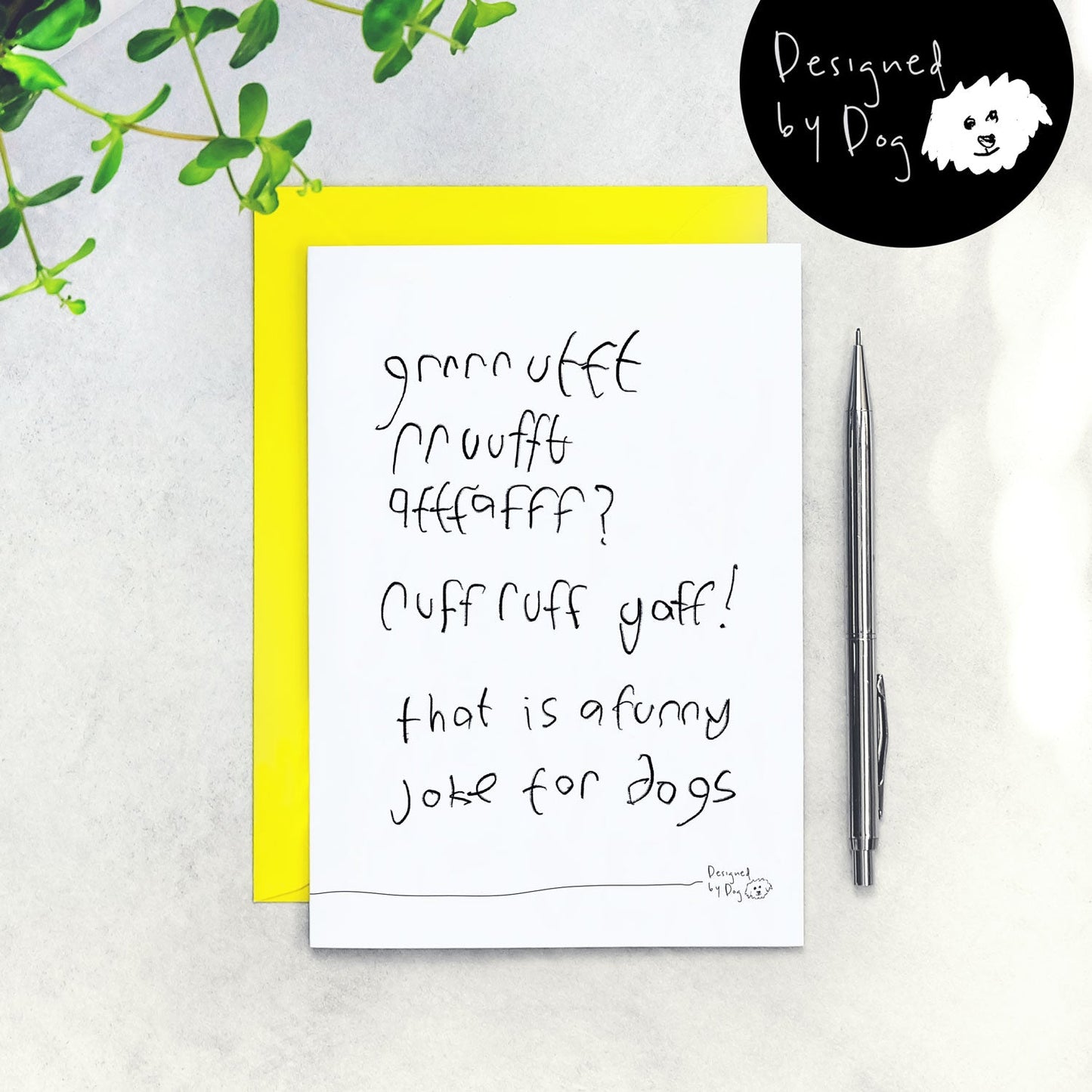 A Joke For Dogs Birthday Card