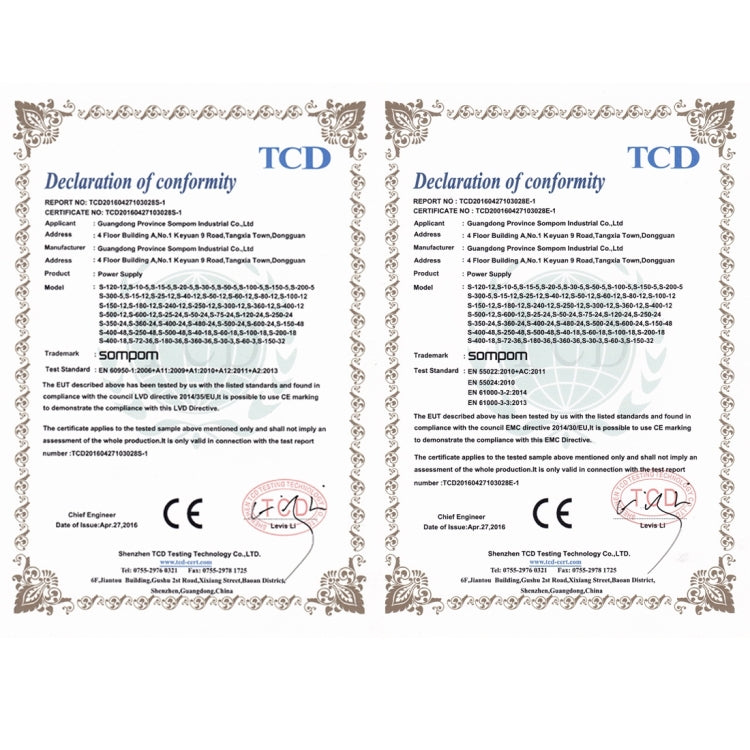 SOMPOM S-50-5 50W 5V 10A Switching Driver LED Light Strip Display Screen Lighting Monitor Power Supply