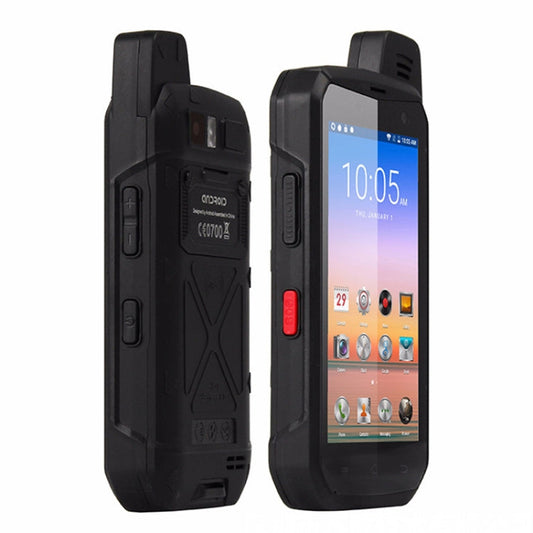 Téléphone robuste UNIWA B6000 PTT Talkie-walkie, 4 Go+64 Go, étanche à l'eau, à la poussière et aux chocs IP68, batterie 5000 mAh, Android 9.0 MTK6762 Octa Core jusqu'à 2,0 GHz, réseau 4G, NFC, OTG (noir)
