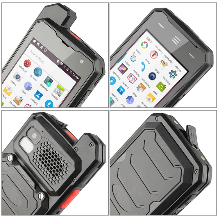 UNIWA T101 Walkie Talkie Rugged Phone, 2GB+16GB, IP67 Waterproof Dustproof Shockproof, 4600mAh Battery, 4.0 inch Android 7.0 MTK6753 Octa Core up to 1.3GHz, Network: 4G, NFC, POC, SOS(Black)