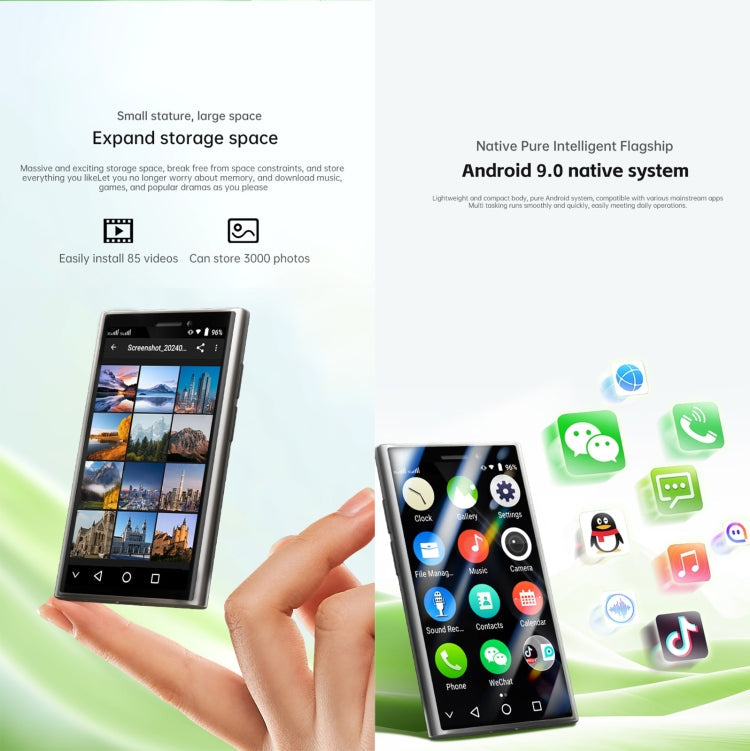SOYES S24 Pro, 2GB+16GB, 3.0 inch Android 9.0 MTK6580 Quad Core, Bluetooth, WiFi, Network: 3G, Dual SIM (Green)