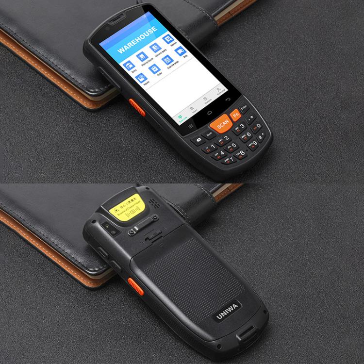 UNIWA HS006 Scanner de codes QR PDA industriel, 2 Go+16 Go, Android 11 de 4,0 pouces MediaTek MT6762 Octa Core, NFC, Réseau : 4G (prise US)