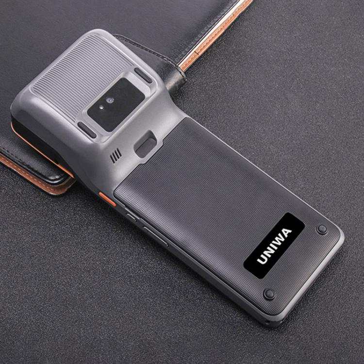 UNIWA V4P Édition Standard, téléphone TPV intelligent Android 13 NFC de 6 pouces avec imprimante thermique, 3 Go+16 Go, Unisoc SC9863a Octa Core, Réseau : 4G (Noir)