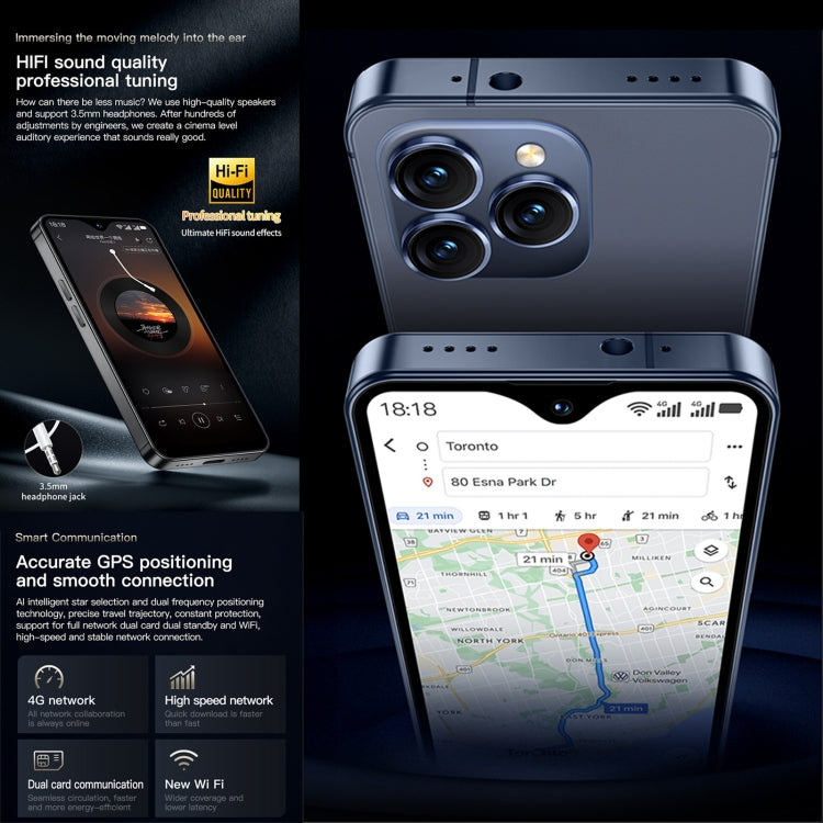 SOYES F9 Max, 6GB+128GB, 4.3 inch Android 12 MTK6762 Octa Core, Network: 4G, OTG, Dual SIM (Champagne Gold)