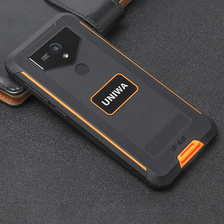 UNIWA F965 Pro Rugged Smart Phone, 6GB+128GB, 6 inch Android 13, MT6762 Octa Core, Network: 4G, NFC, PoC, SOS, AU Plug (Black+Orange)