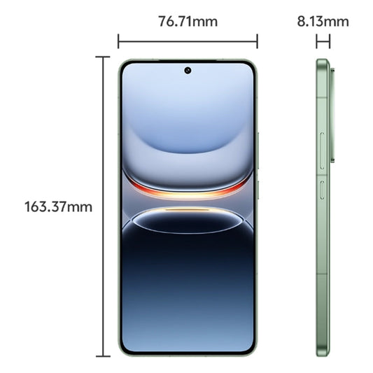 vivo iQOO 13, 16GB+512GB, Face ID / Screen Fingerprint Identification, 6.82 inch Android 15 OriginOS 5 Snapdragon 8 Elite Octa Core, OTG, NFC, Network: 5G, Support Google Play (Green)