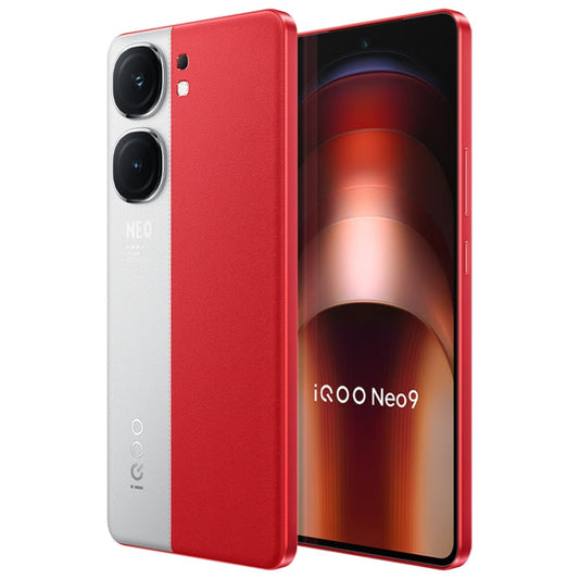 vivo iQOO Neo9, Dual Back Cameras, 16GB+256GB, Face ID / Fingerprint Identification, 6.78 inch Android 14 OriginOS 4 Snapdragon 8 Gen 2 Octa Core, OTG, NFC, Network: 5G, Support Google Play (Red)