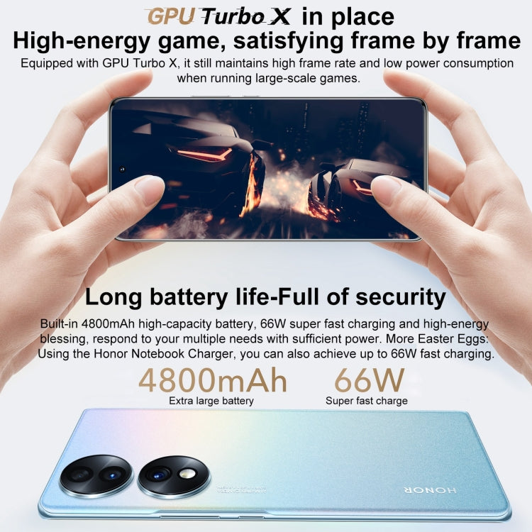 Honor 70 5G FNE-AN00, 54MP Cameras, 12GB+256GB, China Version, Triple Back Cameras, Screen Fingerprint Identification, 6.67 inch Magic UI 6.1 Qualcomm Snapdragon 778G Plus Octa Core up to 2.5GHz, Network: 5G, OTG, NFC, Not Support Google Play(Jet Black)