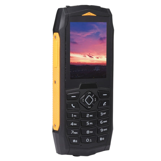 Rugtel R1C Rugged Phone, IP68 Waterproof Dustproof Shockproof, 2.4 inch, MTK6261D, 2000mAh Battery, SOS, FM, Dual SIM(Yellow)
