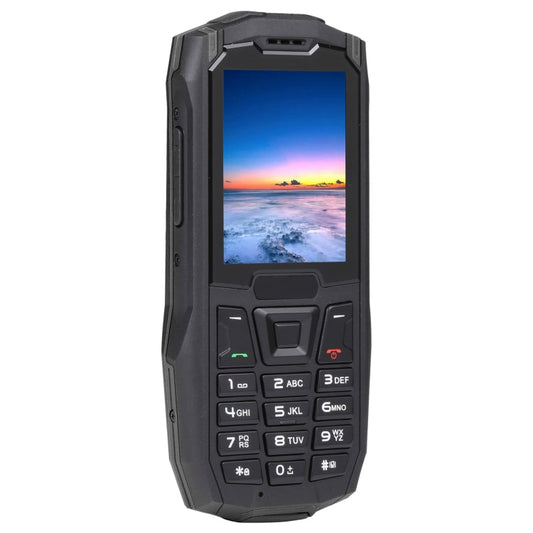 Téléphone robuste Rugtel R2C, étanche IP68, antipoussière, antichoc, 2,4 pouces, MTK6261D, batterie 2500 mAh, SOS, FM, double SIM (noir)