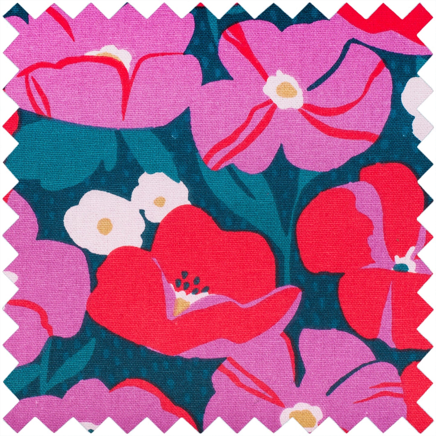 Hobby Gift : Sac de machine à coudre : PVC mat : Fleurs modernes : Dimensions de l'article : (p/l/h) 20 x 44 x 38cm.