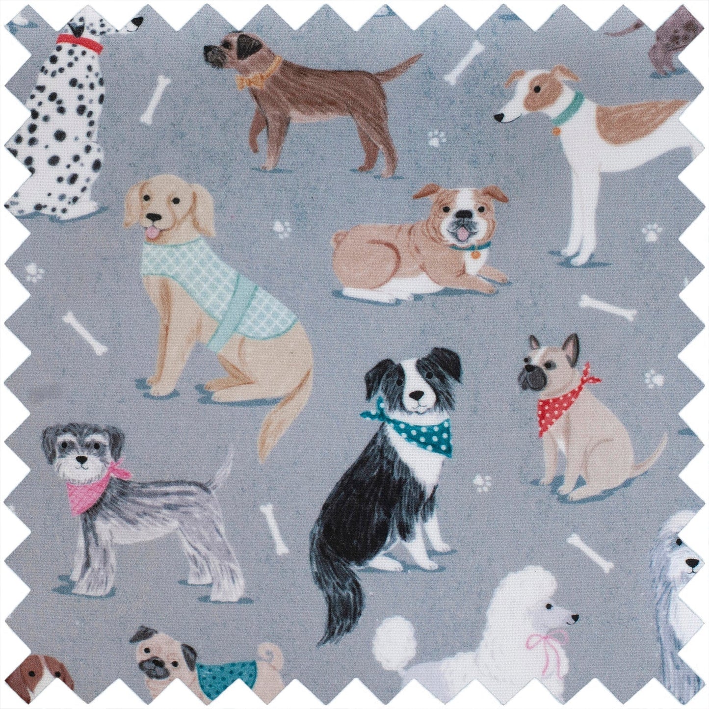 Cadeau passe-temps : Étui à aiguilles à tricoter : Souple : Chiens gris : Dimensions de l'article : (p/l/h) 11 x 46 x 7cm.