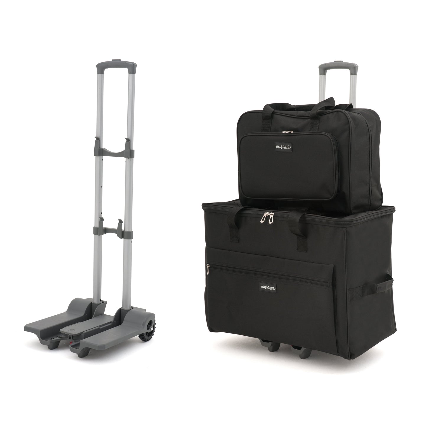 Cadeau de loisir : Sac trolley pour machine à coudre : Noir : Dimensions de l'article : (p/l/h) externe - 33 x 59 x 47cm ; interne - 27 x 53 x 40cm.