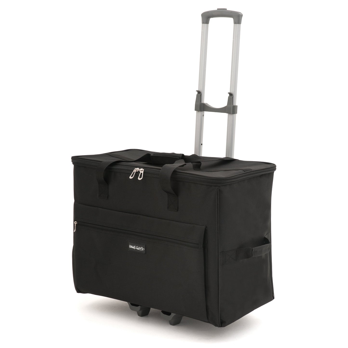 Cadeau de passe-temps : Sac à roulettes pour machine à coudre (L) : Noir : Dimensions de l'article : (p/l/h) extérieur - 33 x 59 x 47cm ; intérieur - 27 x 53 x 40cm.